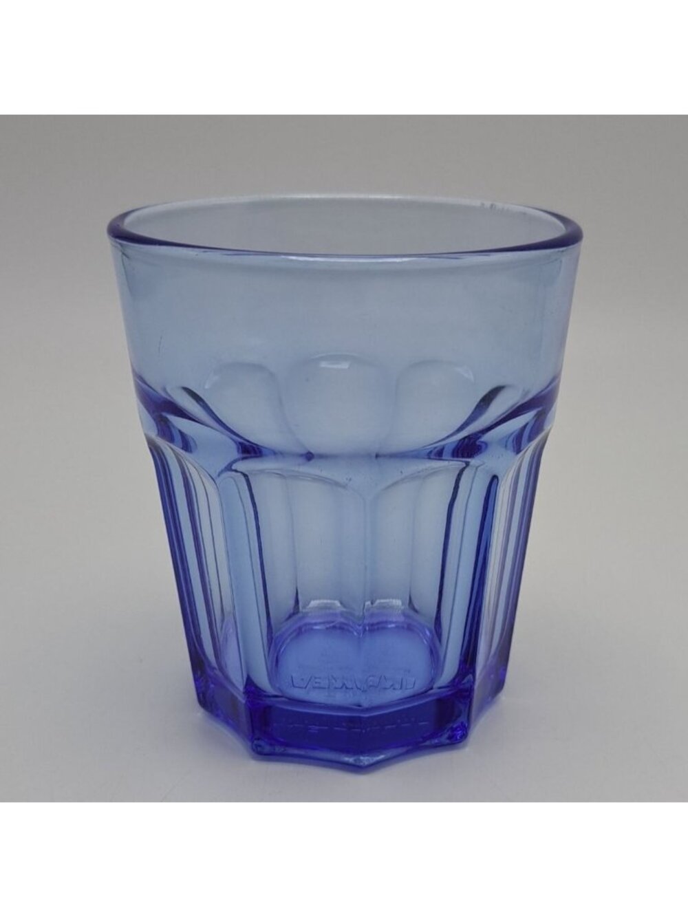 Ikea 9 Panel Tumbler Drinking Glass Blue France